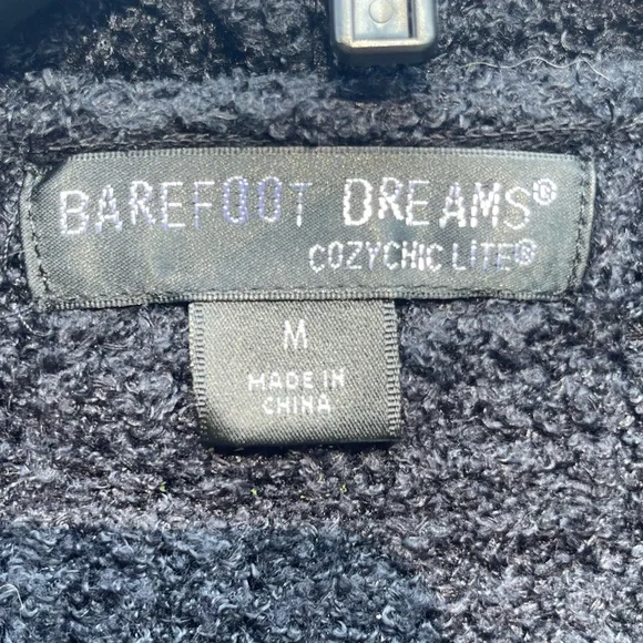 Barefoot Dreams Black Cardigan Medium - Picture 4 of 7